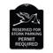 Signmission Reserved for Stork Parking Permit Required W/ Graphic Heavy-Gauge Alum, 24" x 18", BS-1824-23172 A-DES-BS-1824-23172 - alternate 1